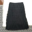 Joe B Black Lace Midi Pleated Skirt  Photo 5