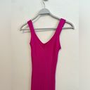 Olive & Oak  Bodycon Pink V-Neck Dress Size: Small Photo 2