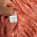 BCBGMAXAZRIA Y2K style  heathered orange red fringe detail silk blend poncho Photo 2