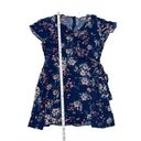 Xhilaration  asymmetrical floral sundress, midi that has a button on the chest​ Photo 4