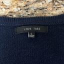 Love Tree  Argyle Button Up Cropped Knit Cardigan Sweater L Preppy Rugby Academia Photo 7