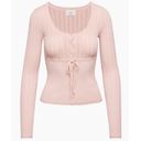 Wilfred Aritzia Pink Precious Sweater Coquette Longsleeve Cardigan XS Photo 0