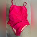 Cupshe NWT  One Piece Bathing Suit Cutout Back Tummy Control Magenta size XL Photo 2