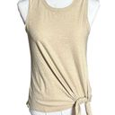 Beyond Yoga  Featherweight Muscle Tank Spacedye Birch Heather SAMPLE NWOT XS Slit Photo 1