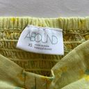 Abound  Gauzy Cinch Front Top in Green Yellow Moxie Floral Photo 4