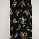 Black floral short maxi skirt Size L Photo 3