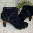 Johnston & Murphy  Women Black Suede Ankle Boots - New Size 8 Photo 3