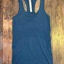 Lululemon  Women Solid Pewter Blue Swiftly Tech Racerback Seamless Tank Top 2 Photo 1