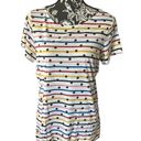 The Comfy Boden Stripes Ahead Tshirt short sleeves polka dot women’s size 10 Photo 0