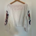 Anthropologie  White Embroidered Top Photo 2