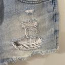 Urban Outfitters BDG UO Super high rise cheeky denim shorts light wash distressed fringe size 29 Photo 5