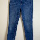 American Eagle  Sz 8 Long Super High Rise Jegging Stretch Denim Blue Jeans Skinny Photo 2