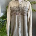 Cabela's Cabela’s Southwest Western Brushed Cotton Bear Print Button Down Shirt Medium Photo 9