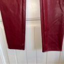 Missguided  wine red faux leather pants, women’s 8 Photo 8