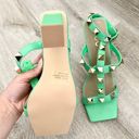 EGO New  green stud strappy heels size 9 Photo 8