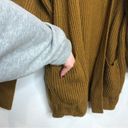 Lush Clothing Lush Dolman Sleeve Cardi Long Sleeve Open Cardigan Sweater Camel Brown Small Photo 5