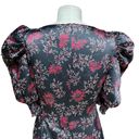 Daisy Cinq a Sept  Kacy Tumbled Black Pink Floral Print Dress Size 4 Photo 7