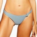 Topshop  Velour Knot Bikini Bottoms Light Blue Photo 0