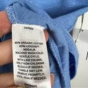 Caslon NWT  Organic Cotton Blue T-shirt Basic Top Size XXS Photo 3