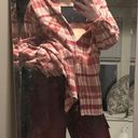 Aerie red and pink flannel  Photo 3