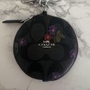 Coach Circular Coin Pouch In Signature Canas With Country Floral Print cm317 Photo 0