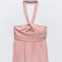 ZARA Pink Pleated Knot Top Photo 1