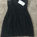 ZARA Black Denim Mini Dress Photo 2