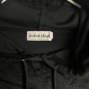 Weekend Edition Women's Long Sleeve Black Velour Cropped Sweatshirt Sz L Size L Photo 6