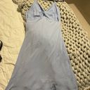 Abercrombie & Fitch Women's Twist-Front Slip Midi Dress Photo 2