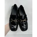 Open Edit  Loafer Women 8 Black Patent Dark Academia Preppy Y2K Buckle Horse Bit Photo 1