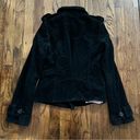 Juicy Couture  Black Corduroy Button Up Jacket Small S Photo 3