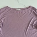 Loft Outlet Ribbed Soft Pink Boat Neck 3/4 Sleeve Top Sz Small Photo 1