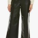 Bagatelle Collection Black Faux Leather Cropped Wide Leg Pants Photo 0