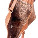 Stone Mountain  Brown Faux Leather Studded Shoulder Tote Bag Photo 3