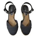 Ralph Lauren Lauren  Capricia Women's Slate Blue Espadrille Wedge Sandals Size 7B Photo 2