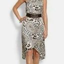 Tommy Bahama  Cub One Shoulder Dress Cream 12 Leopard Animal Print Paisley Maxi Photo 0