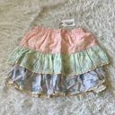 Free The Roses  Womens Multicolor Color Block Eyelet Trim Detail Mini Skirt Small Photo 11