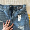 EXPRESS Cropped Flare High Rise Distressed Jeans Photo 4