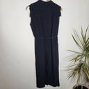 Jil Sander  Sleeveless Button-Down Midi Shirtdress - Black Size 4 Photo 2