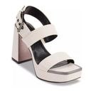 DKNY  Bibiana Platform Sandals in Cream Size 9, Comes in Original Box Retail $139 Photo 0