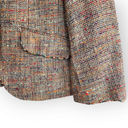 American Vintage Vintage Coldwater Creek Funky Colorful Tweed 3 Button Blazer Suit Coat Jacket L Photo 2