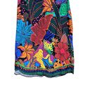 Farm Rio  Black Cool Leopards Printed Midi Skirt  Women’s Size Large Photo 4