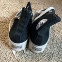 Converse  Platform Black and White High Tops 8.5 Photo 3