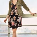 Maeve Anthropologie  Violetta Black Floral Babydoll Dress Photo 2