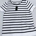 kim rogers  Women's Short Sleeve Striped Sweater Black & White Size S NWT Photo 0