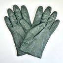 Vintage Fownes Green Leather Cashmere Lined Gloves Size 8 Photo 1