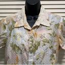 Caribbean Joe Tropical 2 Piece Tank Button Up Short Sleeve Shirt Size L/XL Photo 2