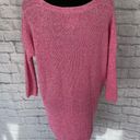 EXPRESS new with tags batwing plunging vneck knit sweater marble pink white M Photo 10