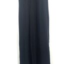 Wildfox  Small Dress Maxi Black Embroidered Logo High Side Slits Cotton Long Photo 1