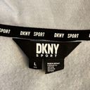 DKNY Women’s  Sport light blue‎ cozy cropped collared sweatshirt size large Photo 2